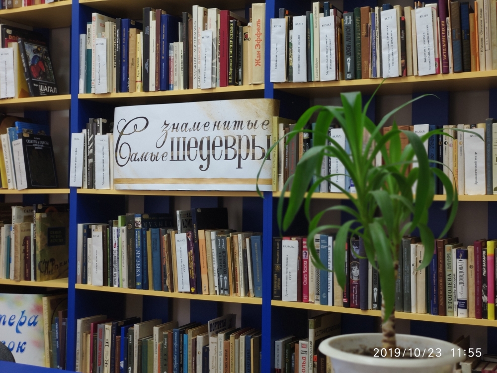  " В мире книг" урок информации + выставка 