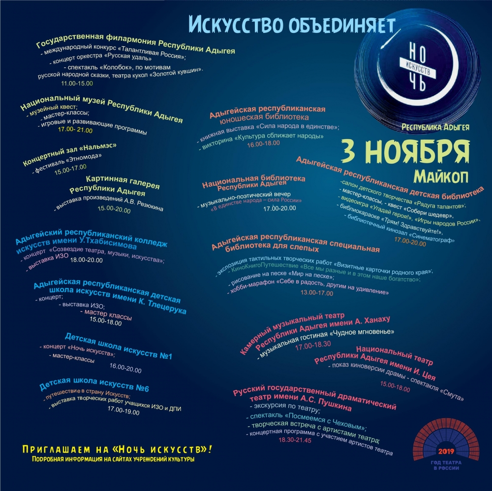 НОЧЬ ИСКУССТВ 2019 пресс-релиз 